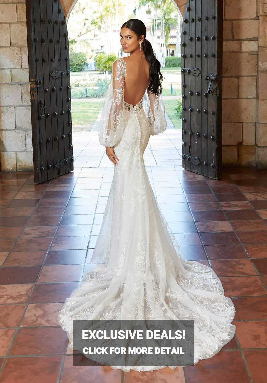 Open Back &amp; Backless Wedding Dress Styles of 2024 + FAQs