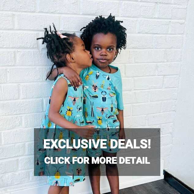 Organic cotton kids dress | Bug Print | Jackalo