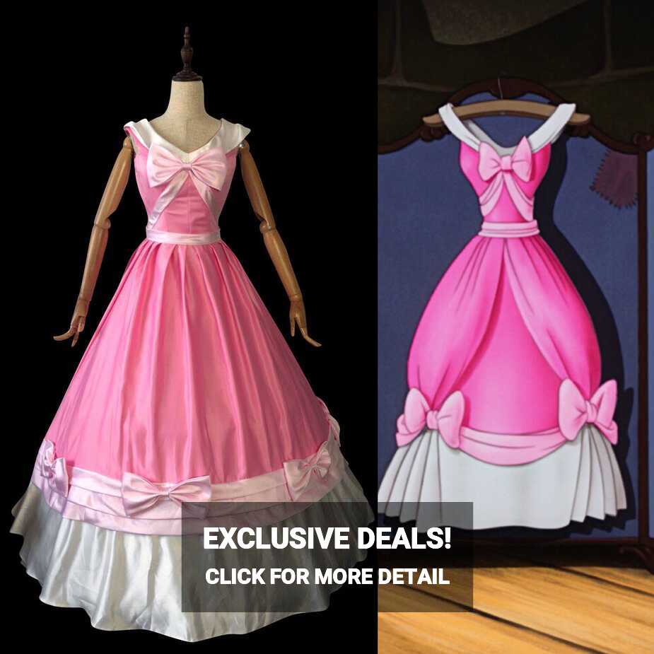 P147-Movies-Cosplay-Costume-classic-Cinderella-dress-princess