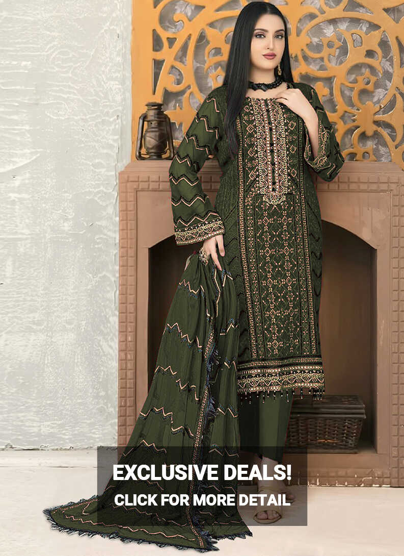 PK1008 Faux Georgette Wholesale Pakistani Suits 4 Pieces Catalog ...