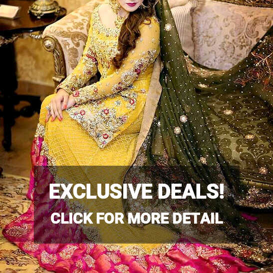 Pakistani Mehndi Dresses 2024: Mehndi Dress Design &amp; Bridal Mehndi ...