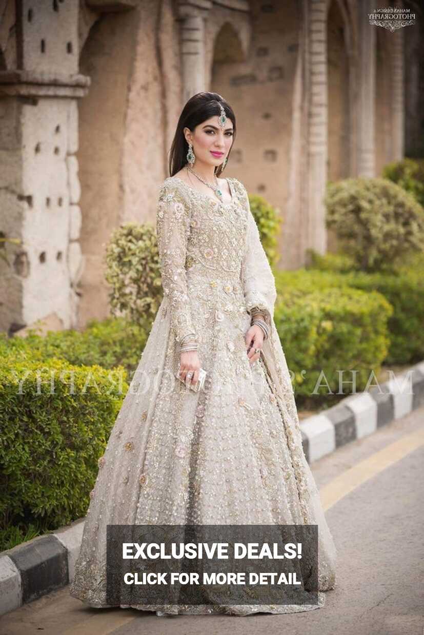 Pakistani White Bridal Dress - Etsy Australia