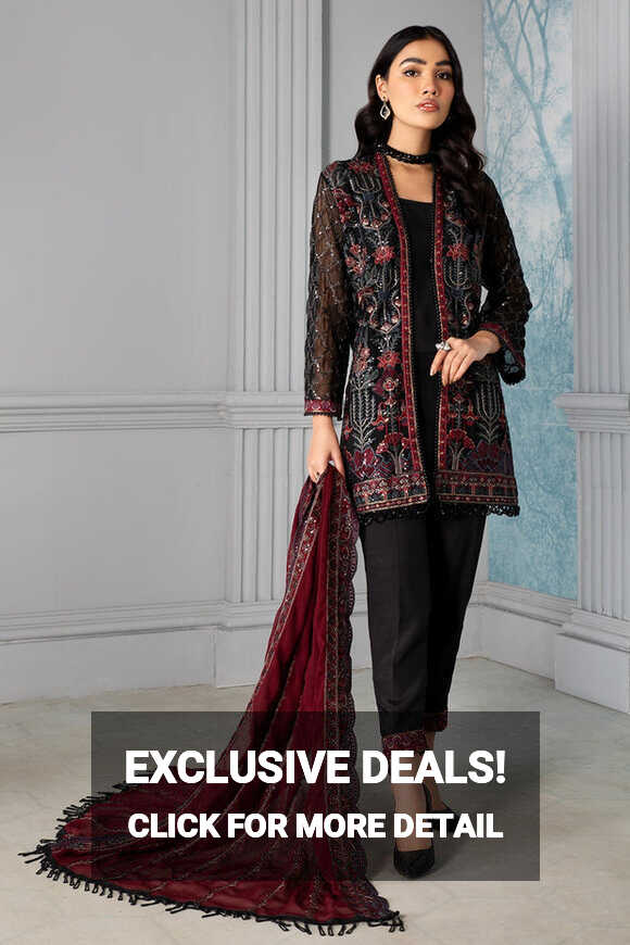 Party Wear Black Dress Pakistani by Designer Online 2022 – Nameera ...