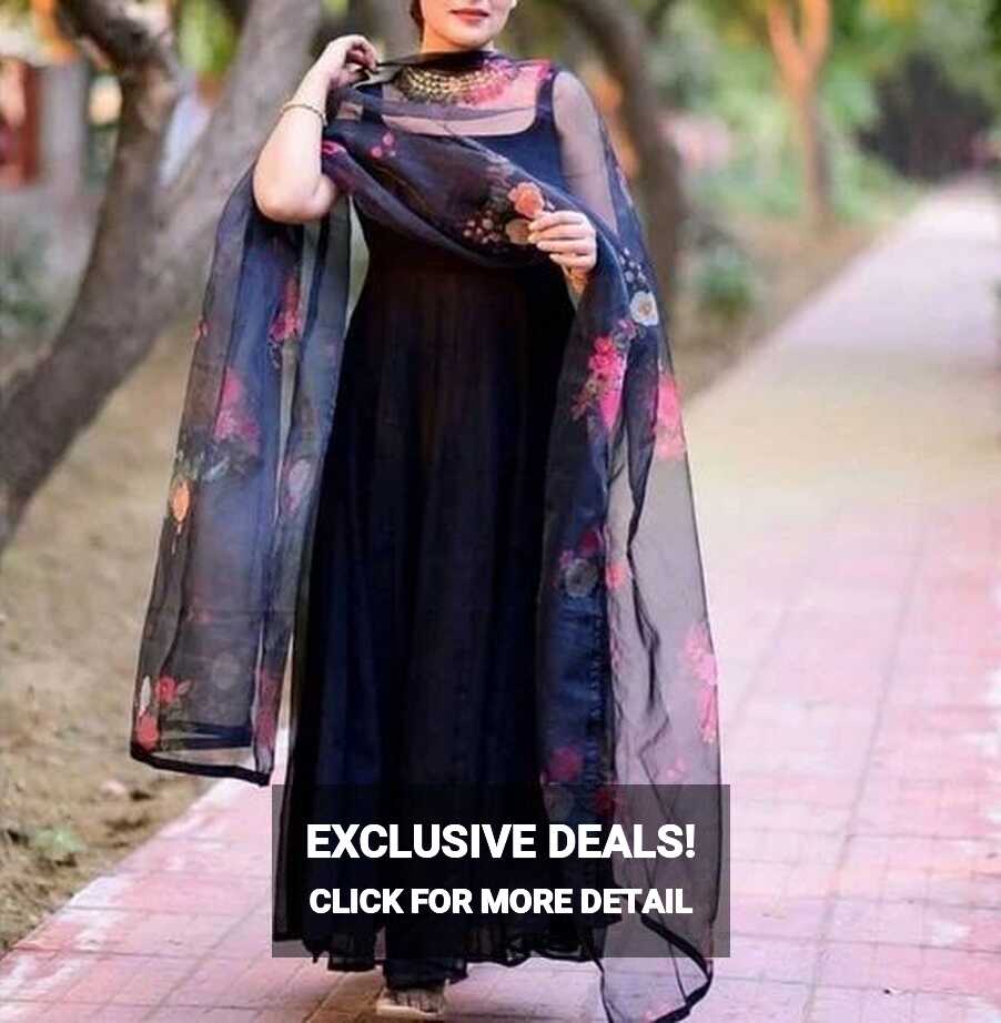 Party Wear Simple Look Gown With Printed Dupatta at Rs 1709 ...