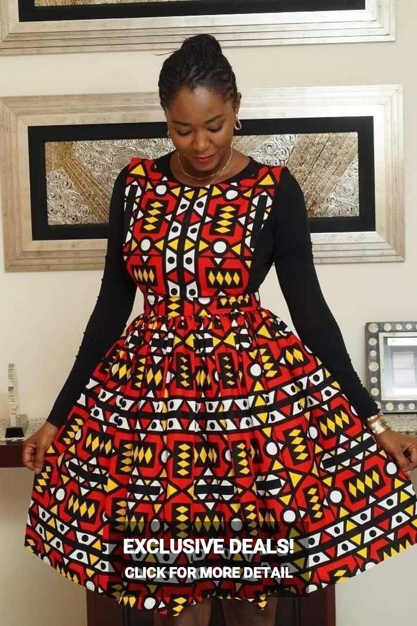 Pelumi African Print Pinafore / African Print Dress / African ...