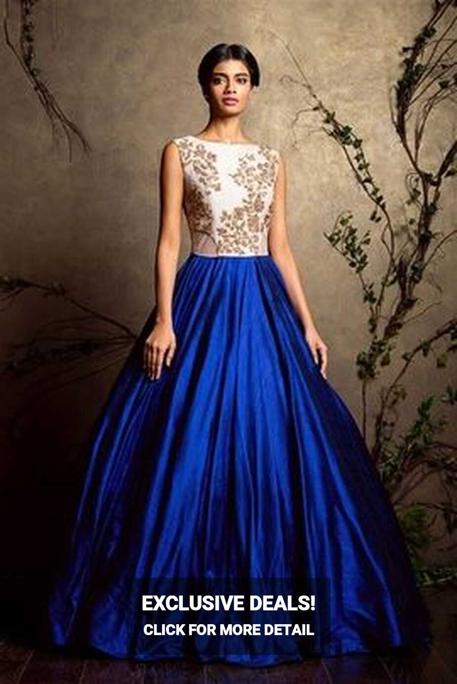 Photo of royal blue gown