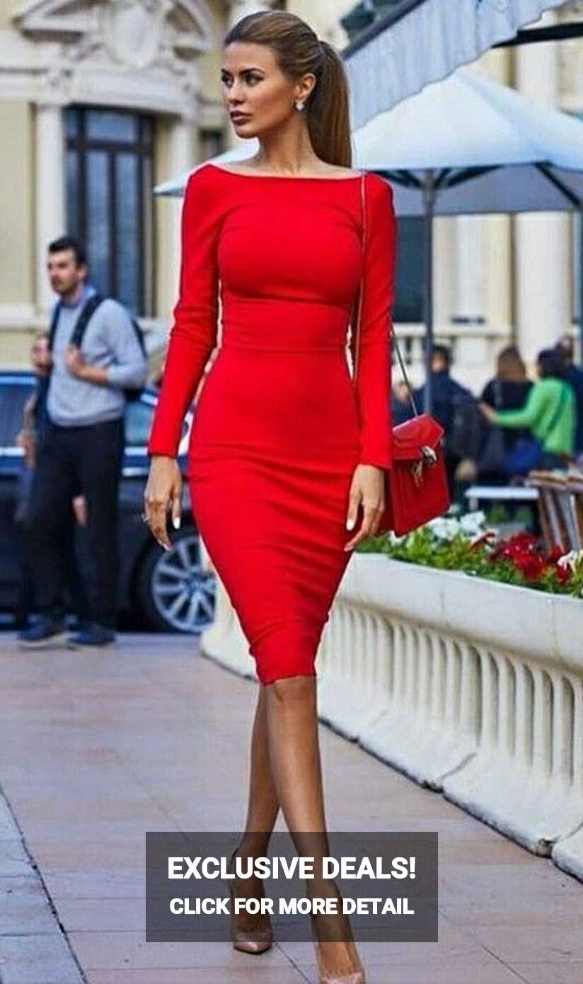 Pin on одежда | Elegant red dress, Formal dresses for women ...