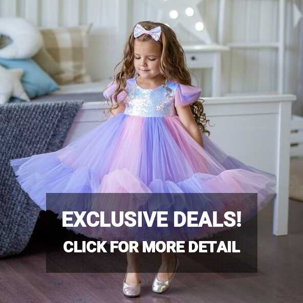 Pink &amp; Purple Sequins Birthday Dress - Aden | Aden.com.cy