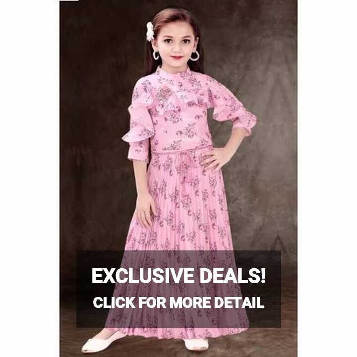 Pink Baby Girls Chiffon Dress, Size: Medium at Rs 480/piece in ...