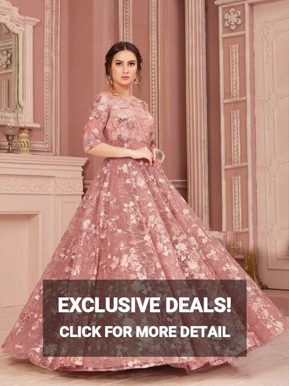 Pink Gown for Wedding| Shop Online | Gown party wear, Party wear ...