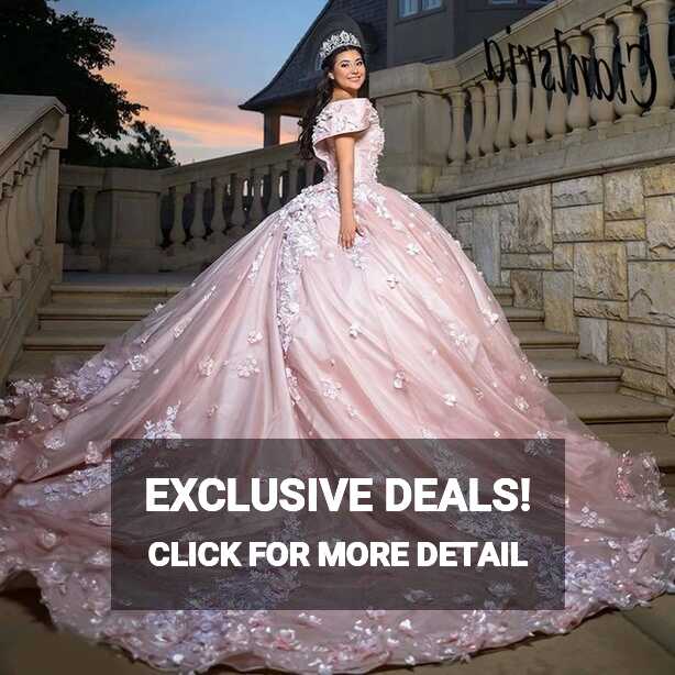 Pink Princess Ball Gown Quinceanera Dresses Sparkly Pearls Sweet ...