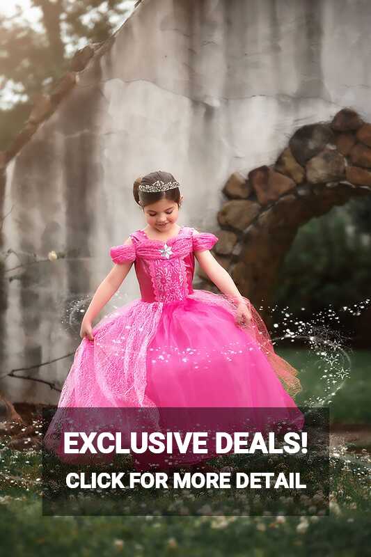 Pink Princess Dress Costume For Toddler Girls