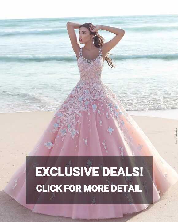 Pink Princess Floral Ball Gown Pink Butterfly Quince Dress 2021 ...