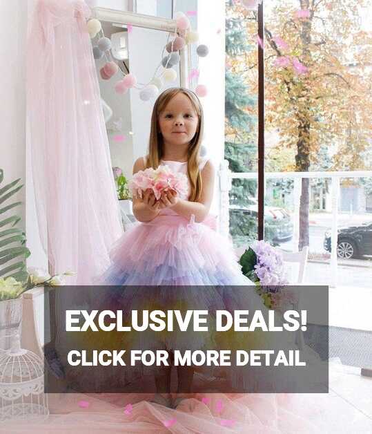 Pink Rainbow Birthday Girl Dress, Unicorn Theme Birthday Party ...