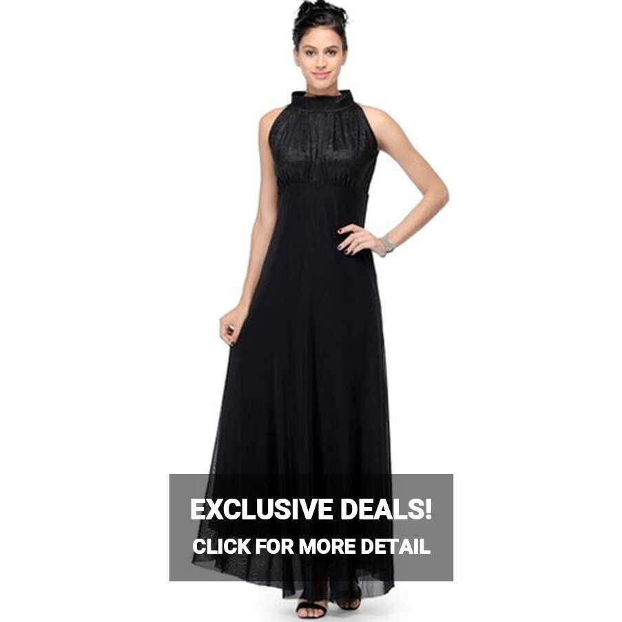 Plain Chiffon western long dress, Size : M, XL, XXL at Rs 695 ...