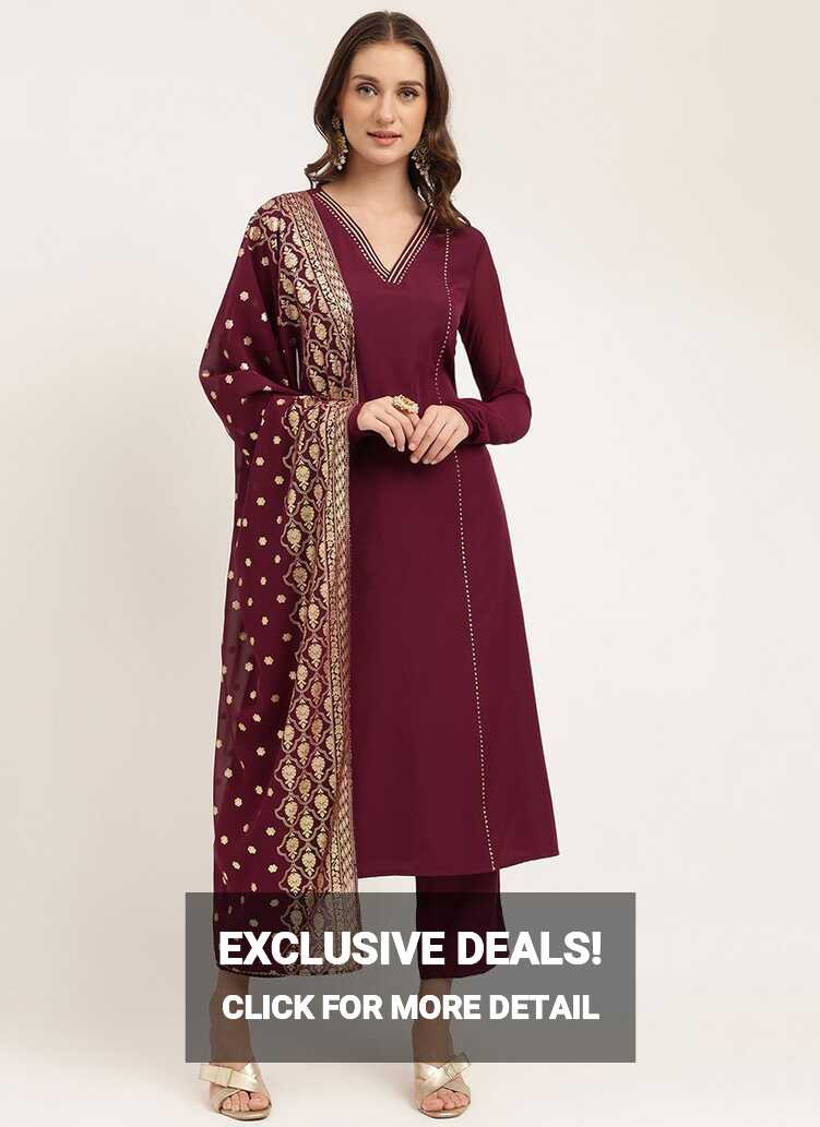 Plain Salwar Suits-Buy Simple And Plain Salwar Kameez Designs Online!