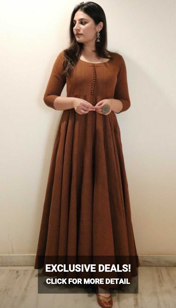 Plain anarkali kurti