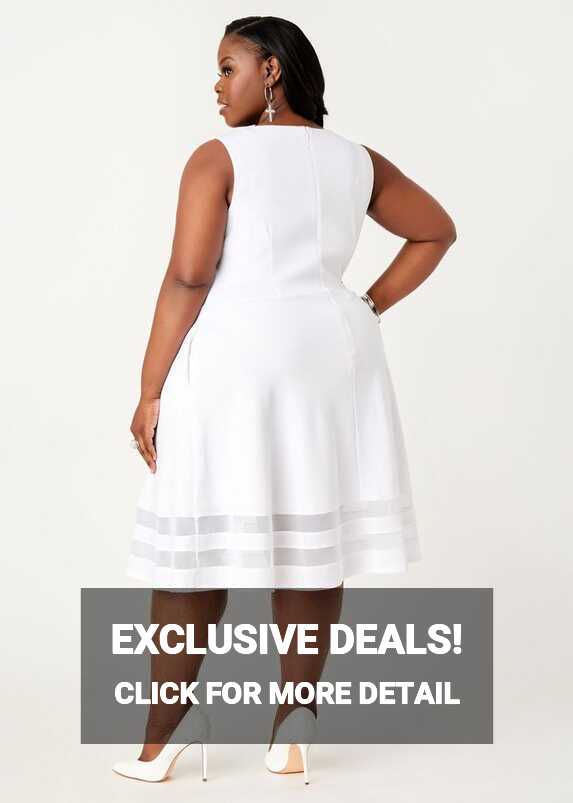 Plus Size LBD Plus Size Little White Dress Plus Size Party Dresses ...