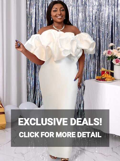 Plus Size Tube Top Party Dresses White Off Shoulder Sleeveless ...