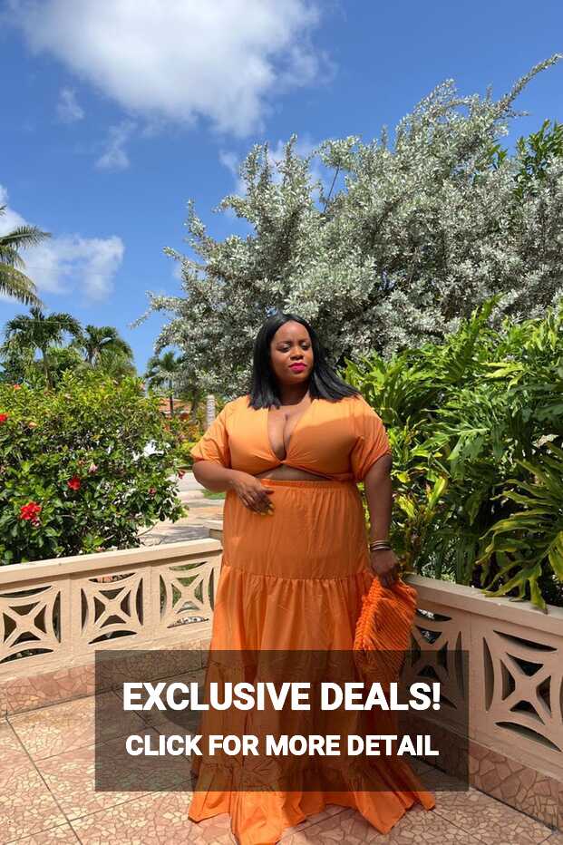 Plus Size Vacation Outfit Maxi Dress