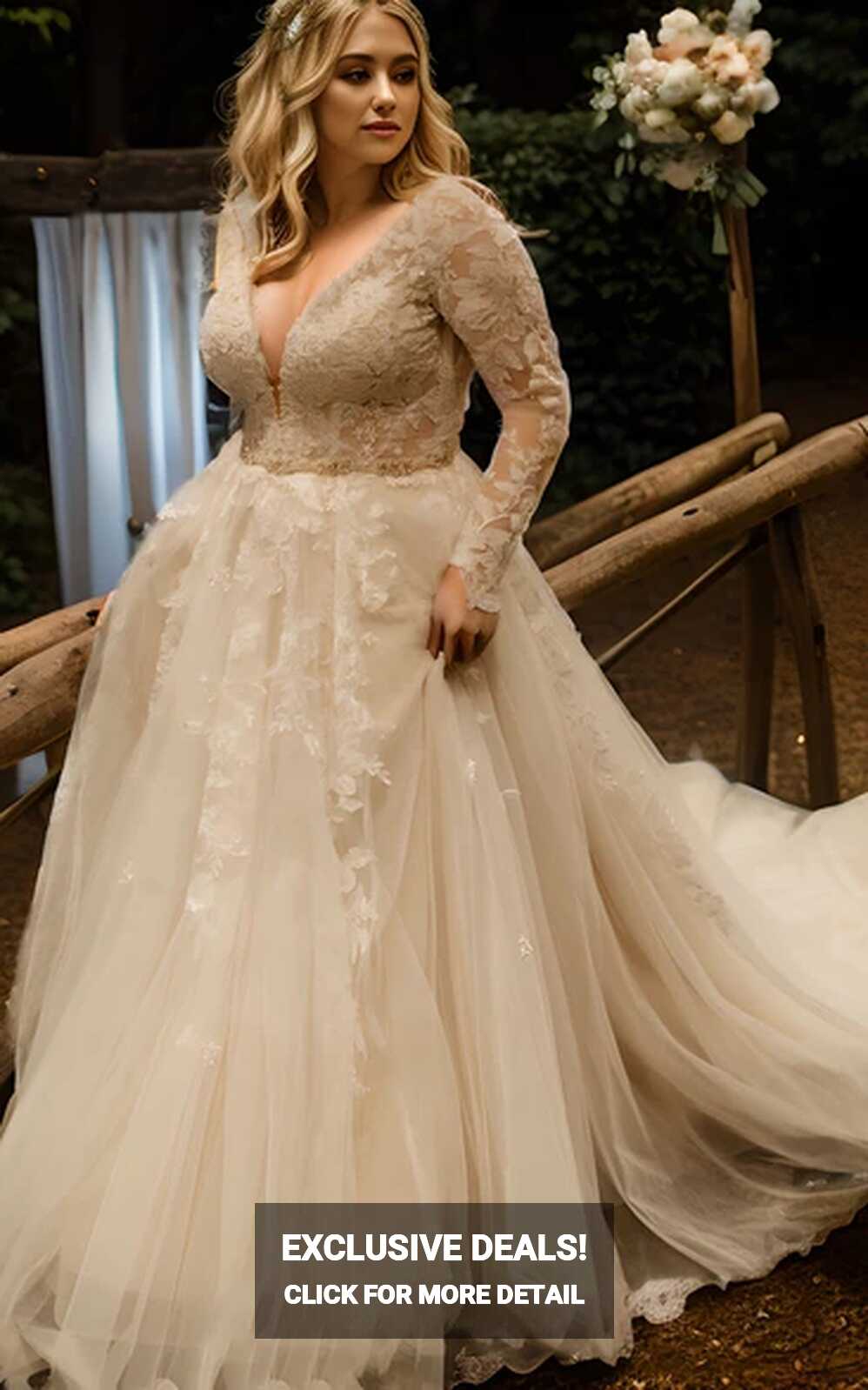 Plus Size Wedding Dresses With Sleeves - UCenter Dress