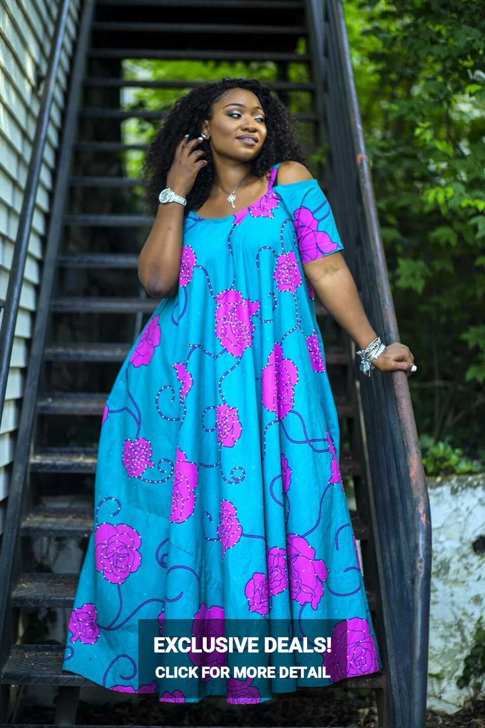 Plus size DIY fashion. Ankara styles. Flared maxi dress | African ...