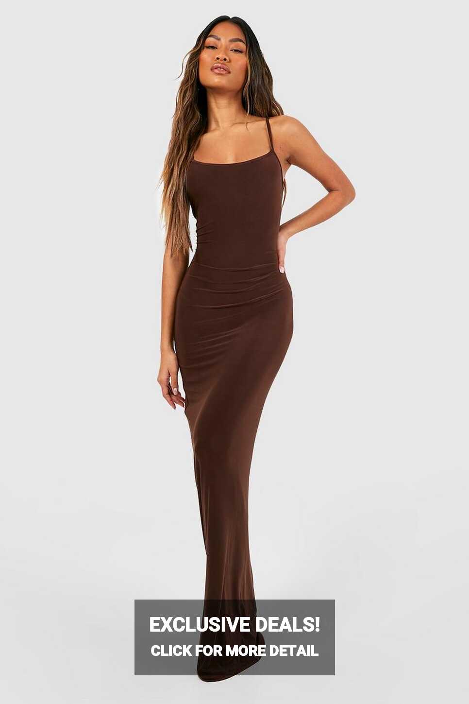 Premium Heavy Weight Slinky Maxi Dress