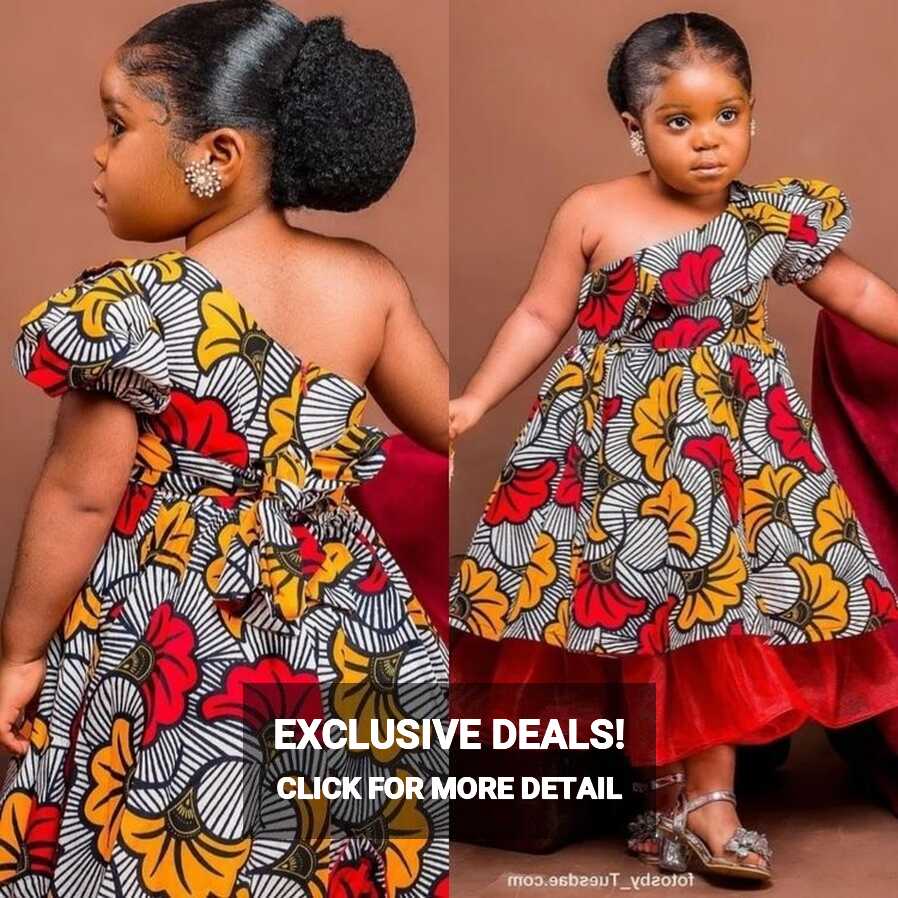 Pretty Ankara Dress, African Baby Girl Dress, by ...