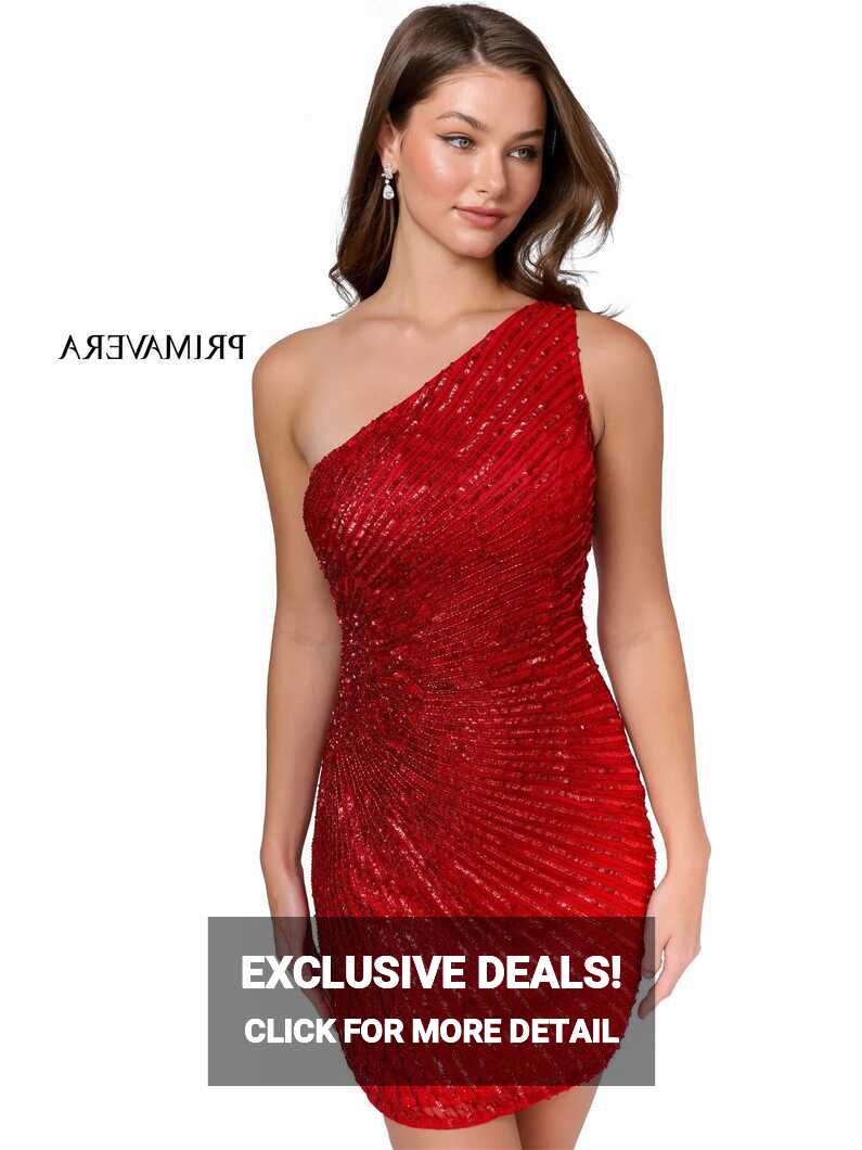 Primavera Couture 3830 Size 8 Red Short 2023 Homecoming Dress ...