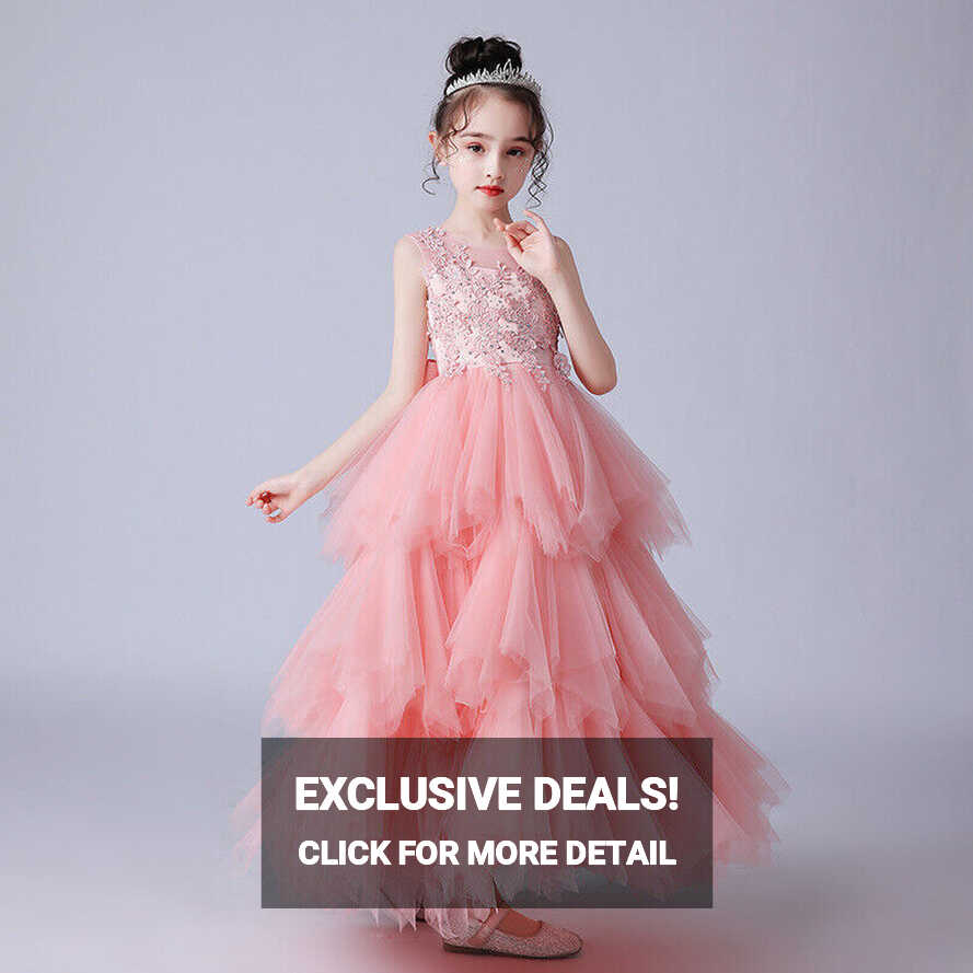 Princess Dress Flower Girl Wedding Evening Gowns Party Dress 4 6 8 ...