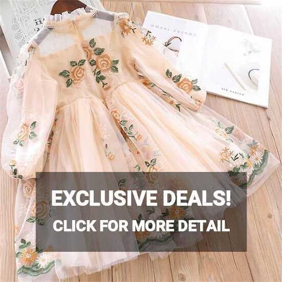 Princess Girl Dress Girls Clothes Long Sleeve Tulle Party Dresses ...