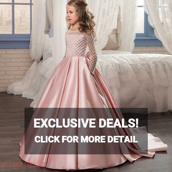 Princess Long Sleeve Kids Flower Girl Dress for Girls BDCH0118