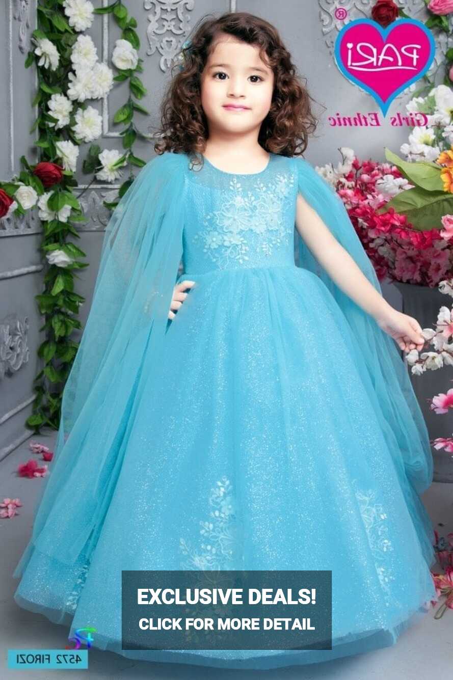 Princess Party Wear Frock, Various Sizes 3-12 Years, Half Sleeves ...