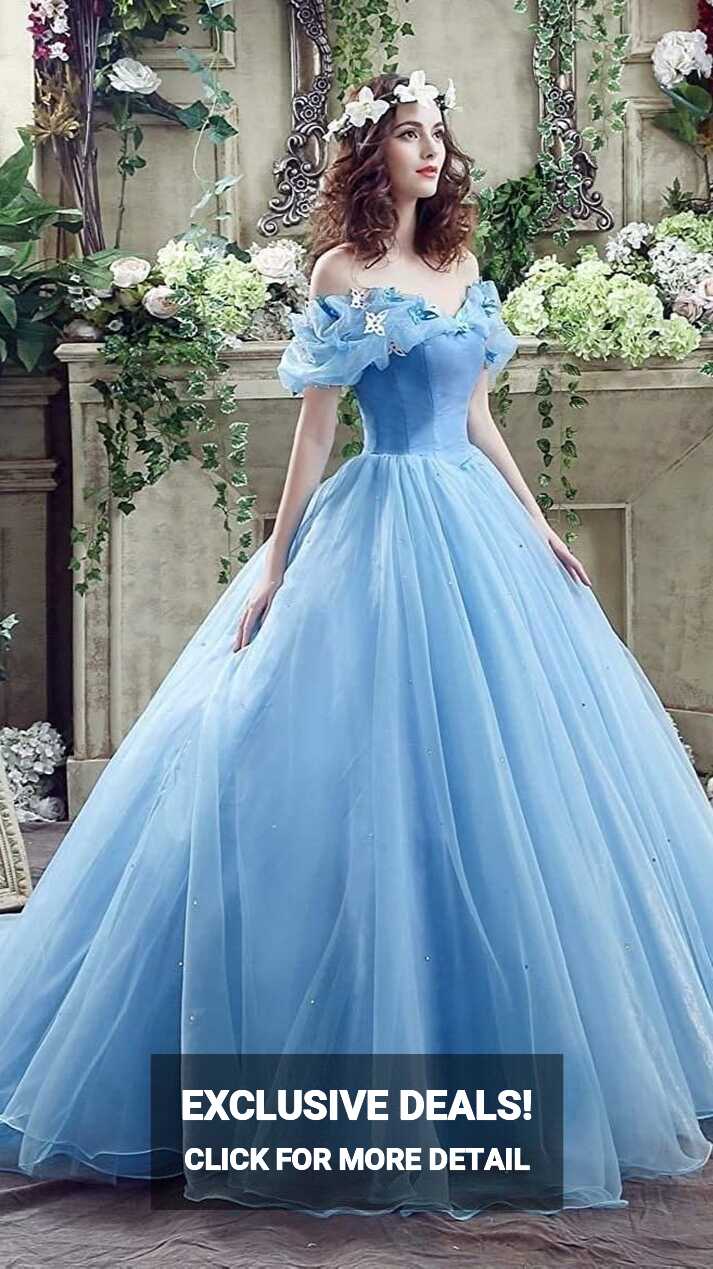 Princess blue ball gown