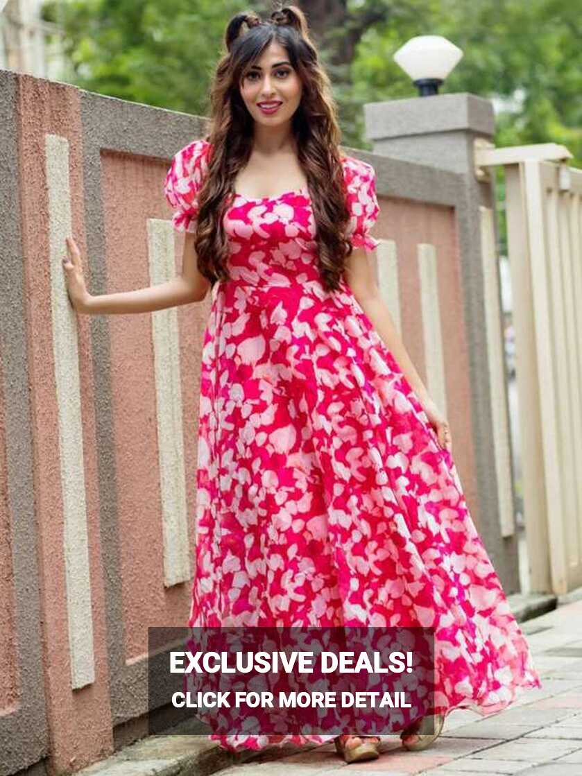 Printed Gown - Buy Printed Gown online in India