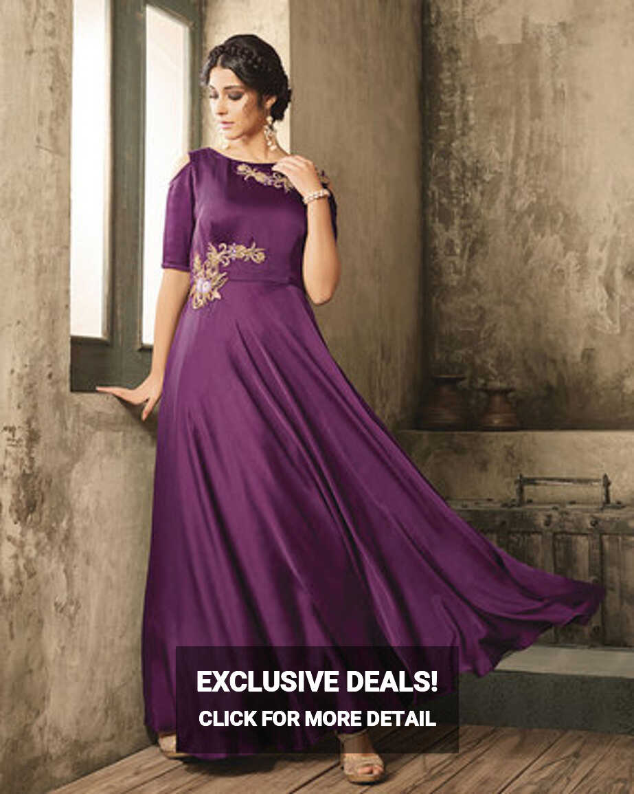 Purple Color Dress (D1027) - Palkhi Inc