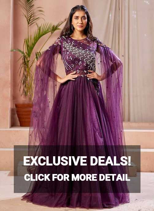 Purple Gypsy Anandam New Designer Party Wear Exclusive Net Gown ...