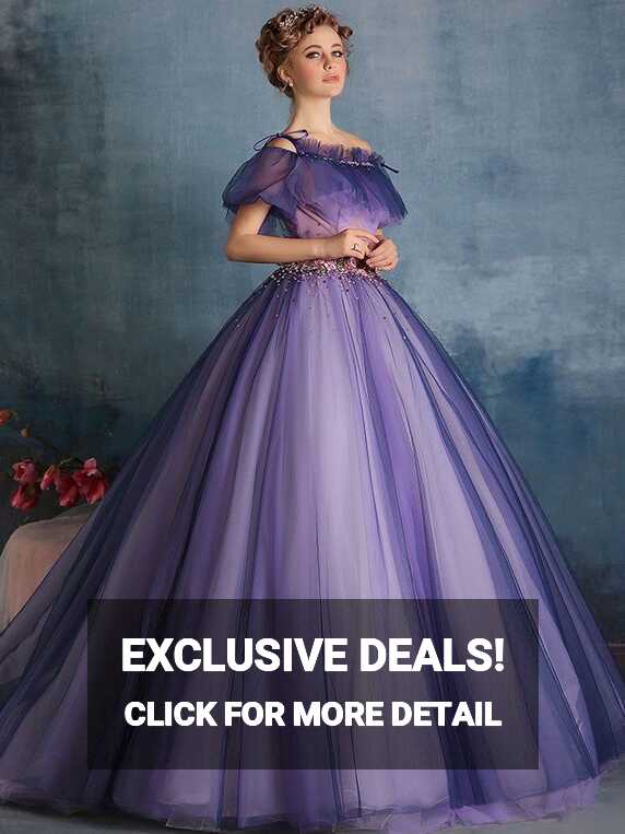 Purple Princess Ball Gown Quinceanera Formal Evening Dress | X1602 ...