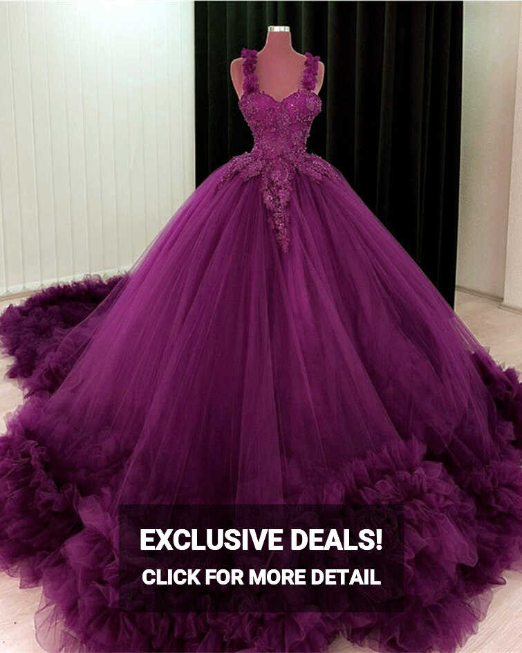 Purple Wedding Dress Sweetheart Ball Gown – Lisposa