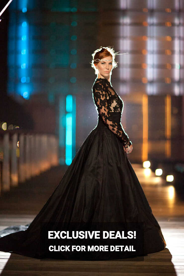 Queen Of The Night- Elegant Black Wedding Dresses With ...