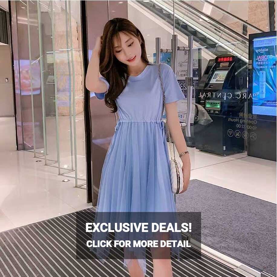 READY STOCK】Korea Style Fashion Plus Size Summer Women U-Neck ...