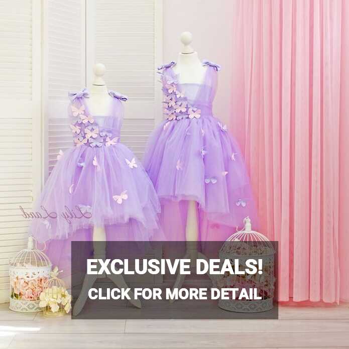 READY TO SHIP Purple Flower Girl Dress First Birthday Dress Lilac ...