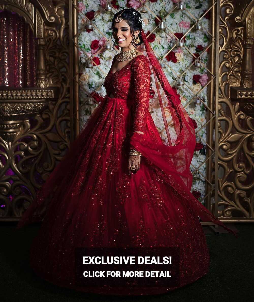 RED BRIDAL GOWN – Ricco India