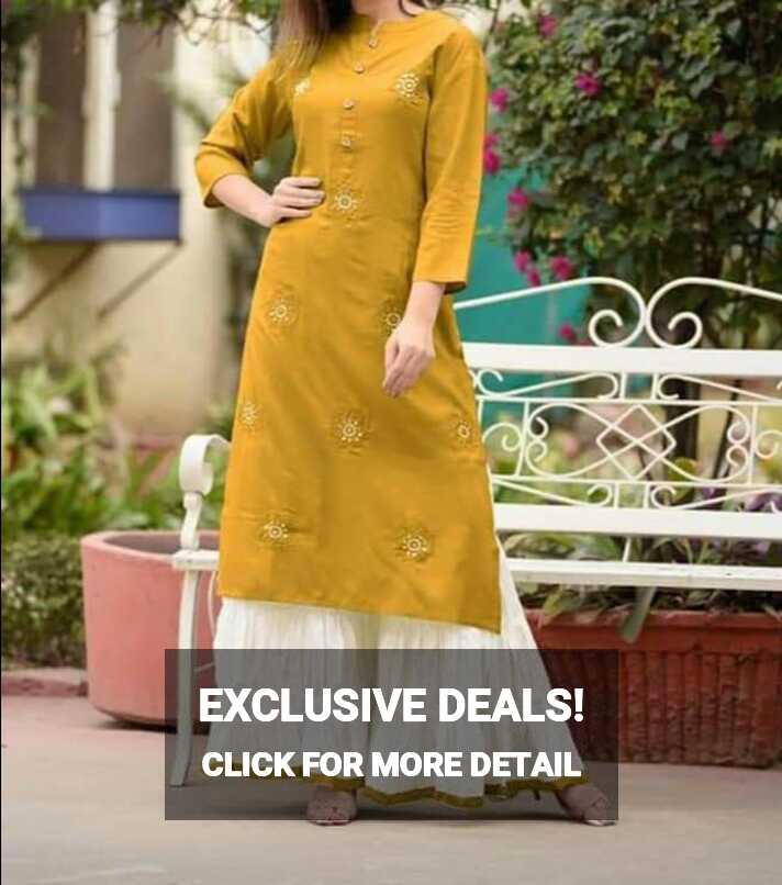 REYON Casual Wear PLAZO KURTI, Size: XXL at Rs 699/piece in Surat ...