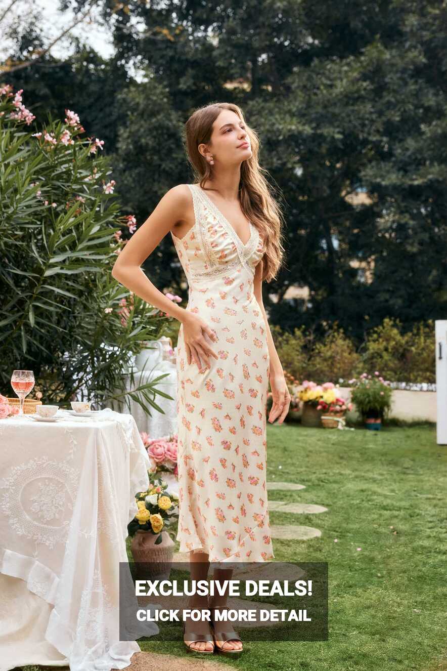 Rachel Floral Spaghetti Strap Maxi Dress