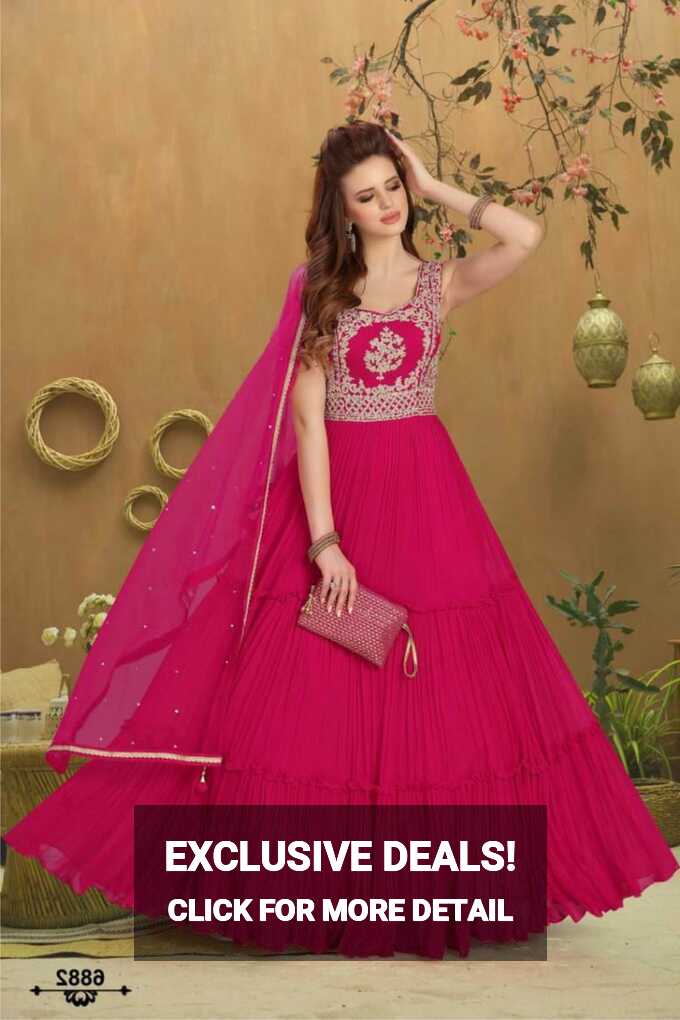 Rani Color Party wear Designer Gown :: ANOKHI FASHION