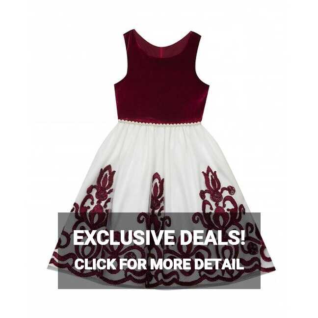 Rare Editions Girls 7-16 Velvet Bodice Dress | Maysharp Babies ...