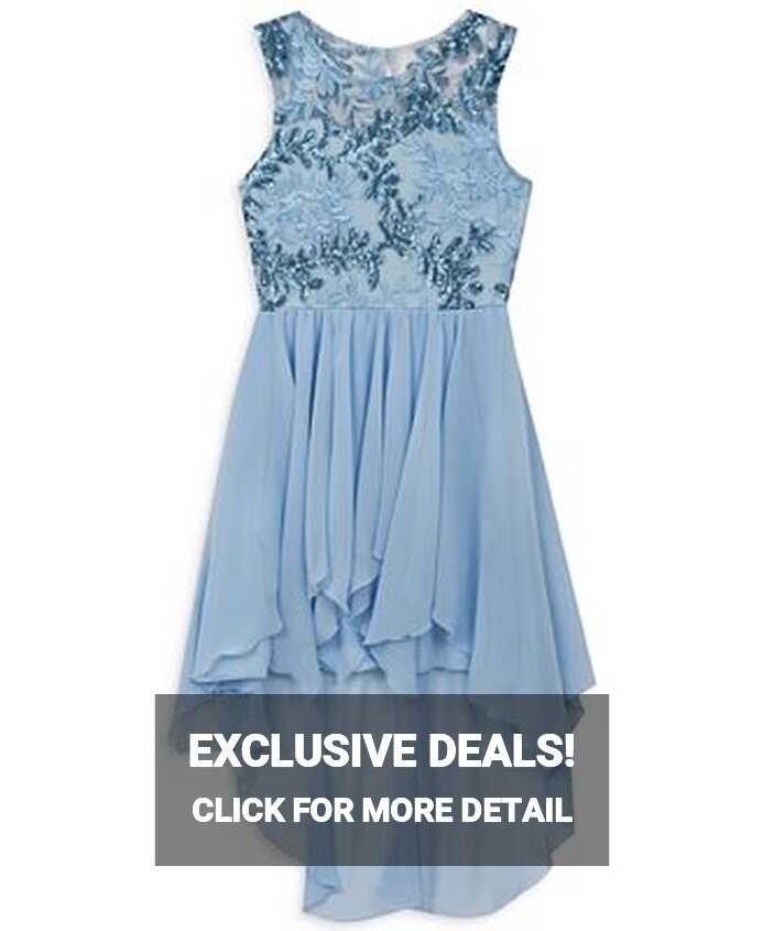 Rare Editions High-Low Party Dress, Big Girls - Macy&#39;s