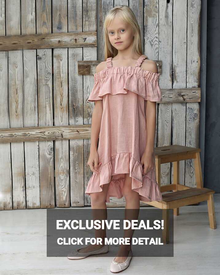 Ready to Ship 8T, Girls Holiday Dress, Summer Girls Dresses, Linen ...