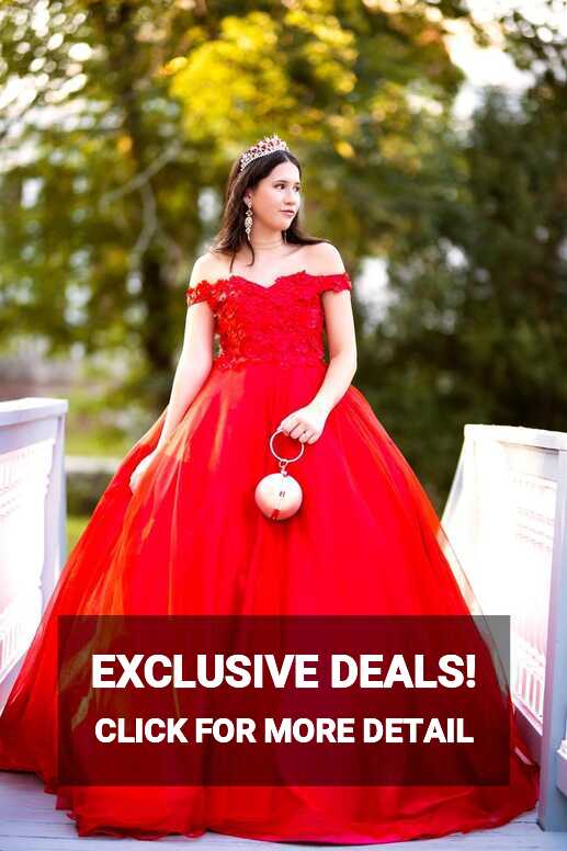 Ready to ship - Red Cinderella Ballgown – Karlene Lindsay Designs LLC